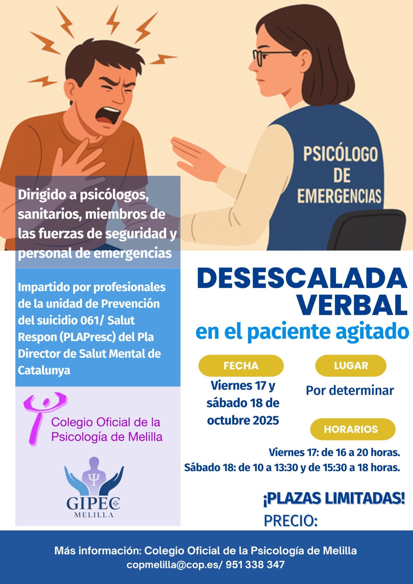 Curso – Desescalada verbal en el paciente agitado – 17 y 18 de octubre ...